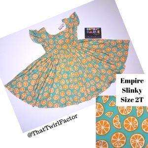 Summer Dress Dot Dot Smile empire TWIRL oranges dds